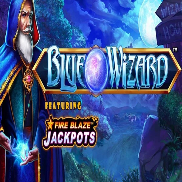 Blue Wizard Fire Blaze Jackpots by Rarestone Gaming, showcased at 30betcasino.net – game logo
