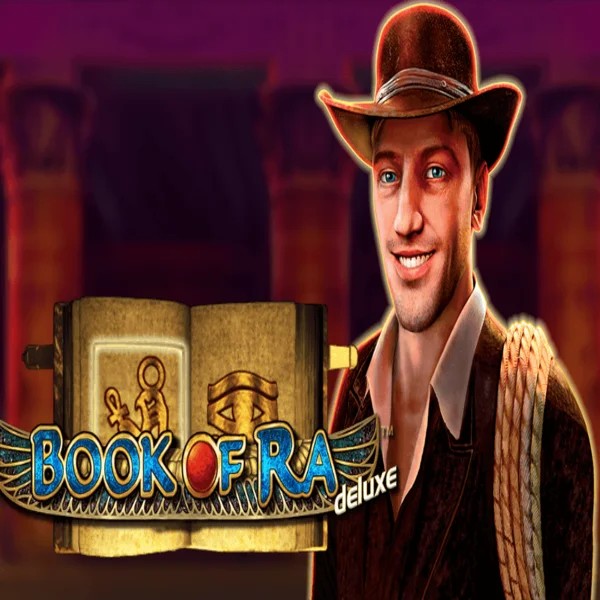 Book of Ra Deluxe slot icon by Novomatic, available at 30bet Casino